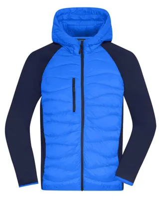 Produktbild von James and Nicholson - Hybridjacke für Herren LT2508 (3XL) (Blau/Marineblau)