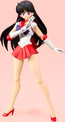 A figurine of Sailor Mars from Sailor Moon.