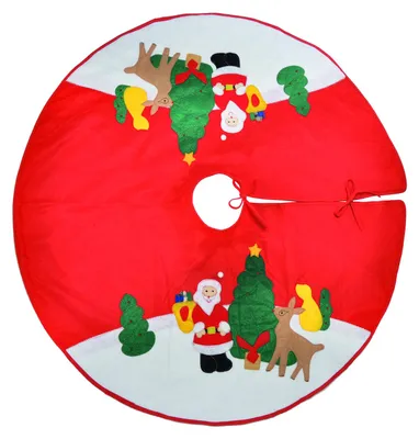 Christbaumdecke Weihnachtsdecke Baumdecke Tannenbaum Decke rund mit Motiv Ø100cm