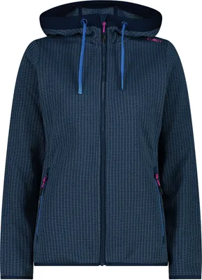 Wintermantel Fleecejacke Blau Damen Ohne Kapuze Danefae