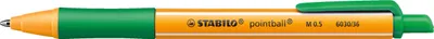 Produktbild von Druck-Kugelschreiber - STABILO pointball - Einzelstift - grün