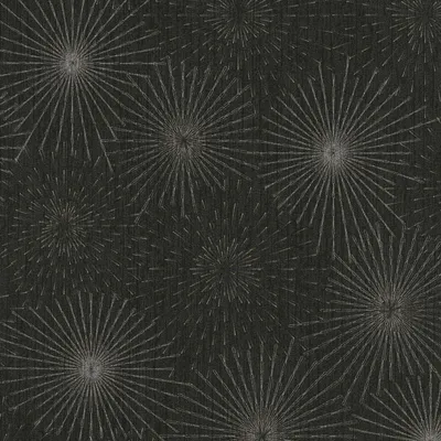 Immagine prodotto di Profhome 388181-GU Carta da parati grafica in tessuto non tessuto astratta scintillante nero oro argento 5,33 m2