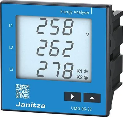 Zdjęcie produktu dla JANITZA UMG 96-S2 Podświetlenie, 90-265V Licznik energii