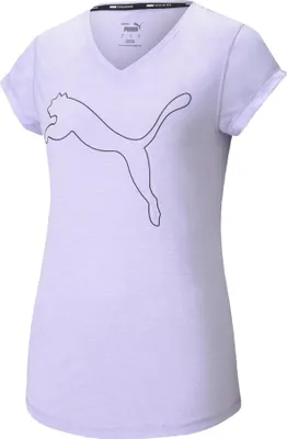 Produktbild von PUMA Train Favorite Heather Cat Trainingsshirt Damen light lavender heather M