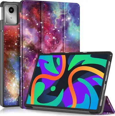 Produktbild von Lenovo Tab M11 Hülle - Tri-Fold Ständer Klapphülle mit Schlaf/Wach-Funktion - Galaxy