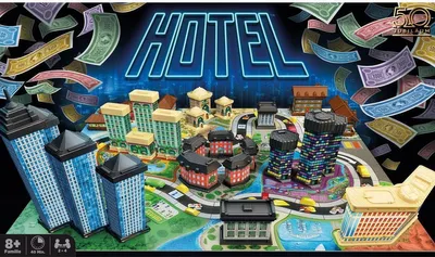 Immagine prodotto di Ooba Games, Hotel (edizione 2024), gioco da tavolo per famiglie, da 2 a 4 giocatori, adatto a partire dagli 8 anni, durata: 40 minuti, lingua: tedesco