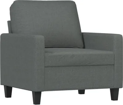 Immagine prodotto di Poltrona Grigio Scuro 60 cm in Tessuto