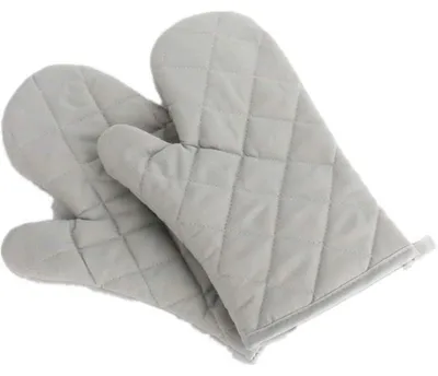Productafbeelding van Ovenwanten, hittebestendig, verdikt, katoen-polyester, grijs, 1 paar