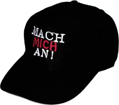 Produktbild von Baseballcap mit Einstickung - Mach mich an - 68406 schwarz