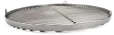 Produktbild von Grillrost RUND - 80cm aus Edelstahl - Handwerksprodukt -  Germany mit 3 Aufhängeösen