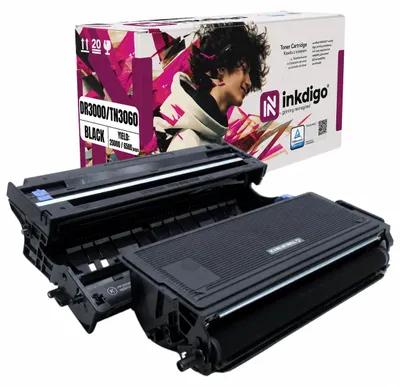 Produktbild von Inkdigo Trommel + Toner DR3000 TN3060 für Brother DCP-8040, DCP-8040LT, DCP-8045D, DCP-8045DN – Schwarz,, KI-generiertes Bild