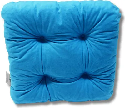 Immagine prodotto di Cuscino trapuntato per sedia blu 38x38x8 cm - 1331 cuscino decorativo per cucina e sala da pranzo
