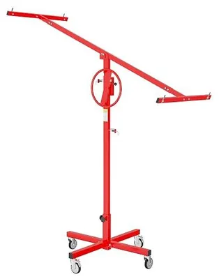 Productafbeelding van Platenheffer tot max. 40 kg, hoogte 170-290 cm, montagehulp voor droogbouw, paneelheffer met 4 wielen en parkeerrem