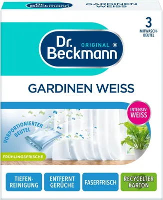 Produktbild von Dr. Beckmann Gardinen-Weiß | Intensiv-Formel für weiße Vorhänge | 120 g