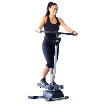 Obrázok produktu pre Bonplus BP | Stepper s rukoväťou | Rotoped | Trenažér brucha | Pôsobí na celé telo | Maximálna hmotnosť 120kg | fitness