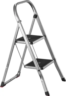 Zdjęcie produktu dla KADAX Kadax Drabina Drabinka 2 Schody 150kg Stopniowa Domowa Stalowa Składana