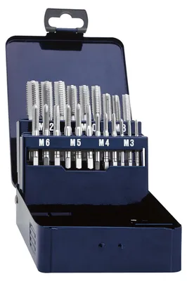 Image de Eventus by Exact 10701 Hand tap set 21-piece metric Right hand cutting DIN 352 HSS 1 Set