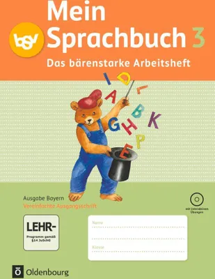 Produktbild von Mein Sprachbuch 3. Jahrgangsstufe. Arbeitsheft. Ausgabe Bayern