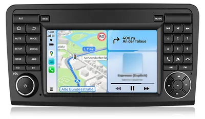 Produktbild von Android Autoradio Carplay für Mercedes W164 ML ab 2005 GL Klasse X164 ab 2007 Navigation Bluetooth GPS DAB+
