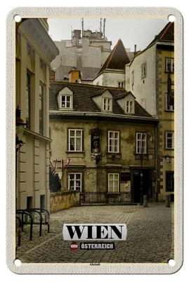 Produktbild von Blechschild Reise Wien Österreich Altstadt Architektur 12x18cm Schild