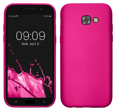 Produktbild von kwmobile Handyhülle für Samsung Galaxy A5 (2017) Hülle - Silikon Case metallisch schimmernd - Schutzhülle Cover - Metallic Pink