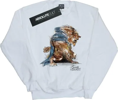 Produktbild von Disney - "Beauty And The Beast" Sweatshirt für Herren BI16452 (XXL) (Weiß)