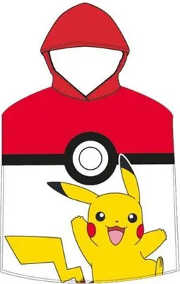 Image de Pokemon poncho pokeball 55 x 115 cm - Polyester