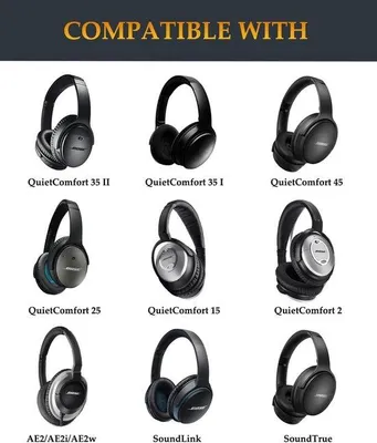 Productafbeelding van QC35 vervangende oorkussens voor Bose QuietComfort 35 II koptelefoon