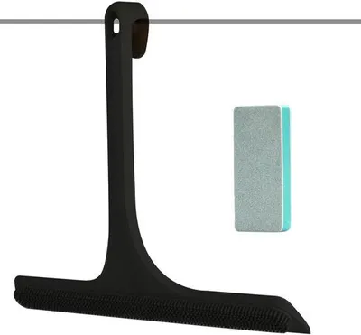 Produktbild von Famanu Duschabzieher 28 cm – Silikonabzieher für Fenster, Spiegel und Fliesen