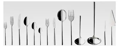 Produktbild von Besteckset Piemont 113-teilig Silber, Spülmaschinenfest, für 12 Personen, Edelstahl