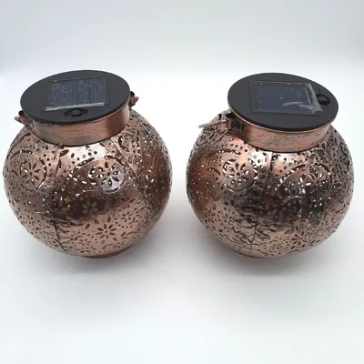 Immagine prodotto di Lanterna solare da esterno, 2 lampade solari decorative da giardino, IP65, impermeabile, luminosità,