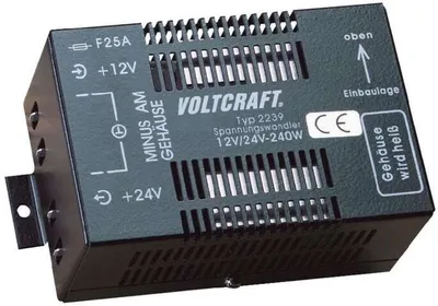 Obrázek produktu pro Voltcraft 12/10 Gleichspannungswandler, DC-DC-Wandler Getaktet 24 V/DC/10 A 240 W (2239)