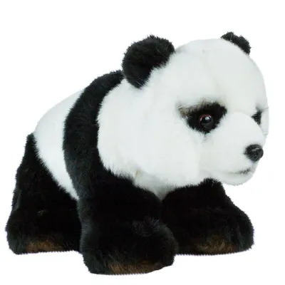 Produktbild von Kuscheltier Panda Huyi stehend schwarz weiß 23 cm