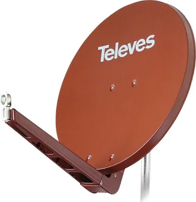 Image de Antenne parabolique TELEVES ALU 75 x 85 cm rouge brique S75QSD-Z