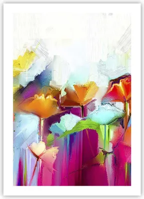 Produktbild von Poster - Poster ohne Rahmen - Blumen Wiese Sommer - 50x70 cm - Wand Bild - Wanddeko - Wandbilder - Kunstposter - Wandposter - Bilder - Kunstdruck - Wanddekoration - Wandbild - P2XPA50x70-4095