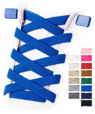 Imagen del producto de Cordones elásticos de 8 mm, 2 pares, 120 cm, para adultos y niños