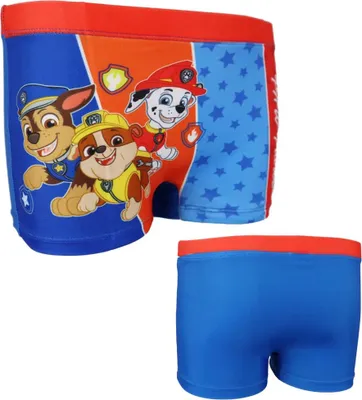 Produktbild von Paw Patrol Kinder Badehose Badeshorts – Rot / 122/128