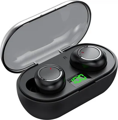 Kabellose Bluetooth-Ohrhörer, Bluetooth-In-Ear-Kopfhörer mit integriertem Mikrofon für iOS- und Android-Geräte,black