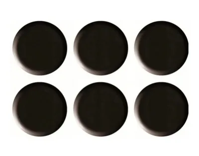 Produktbild von Schwarze Magnetplättchen 20mm, 6 Stück