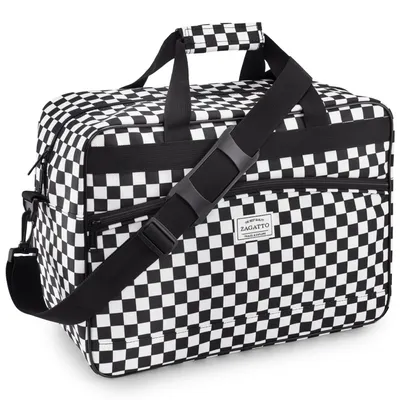 Produktbild von Zagatto Reisetasche Weekender Tasche 40x30x20 24L WIZZAIR RYANAIR Handgepäck Flugzeug Schachbrettmuster ZG1147