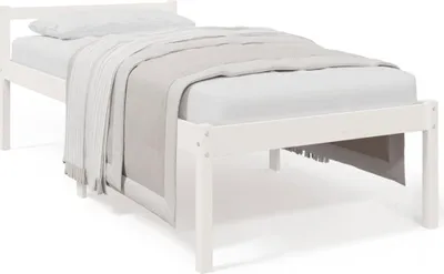Produktbild von vidaXL Seniorenbett Weiß 90x200 cm Massivholz Kiefer