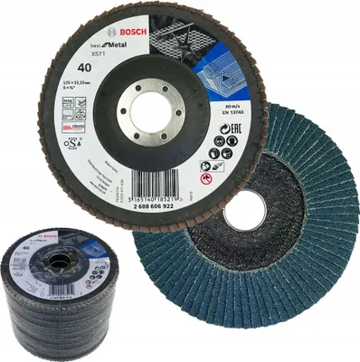 Produktbild von PRO X571 Fächerschleifscheibe, abgewinkelt, 125 mm, K40