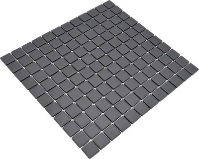 Produktbild von Keramikmosaik CU 020 schwarz 32,7x30,2 cm