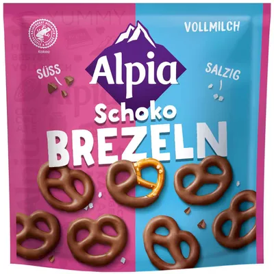 Produktbild von Alpia Schoko Brezeln Vollmilch 140g