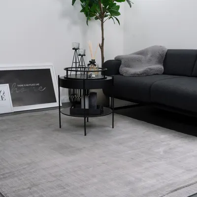 Obrázek produktu pro CONSILIO CONCEPT 160 x 230 Koberec Obývací pokoj Silver Bamboo viskóza hedvábí lesk moderní měkký měkký