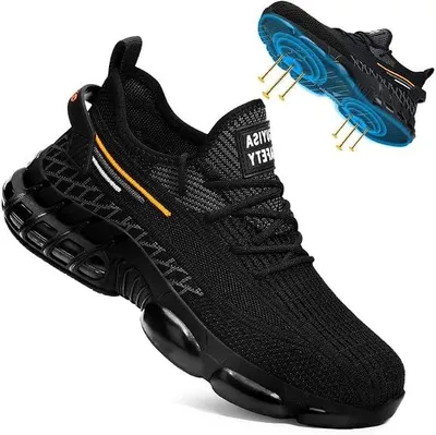 Produktbild von Stahlkappenschuhe fš¹r Herren, rutschfeste Arbeitsschuhe, luftgepolsterte Bauschuhe, Industrieschuhe, leichte Stahlkappenschuhe fš¹r Herren šC Gr??e 43