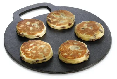 Obrázek produktu pro Litinová pekáčová forma kulatá - Ø 27 cm - S nepřilnavým povrchem - Chlebová forma, pizza a palačinky