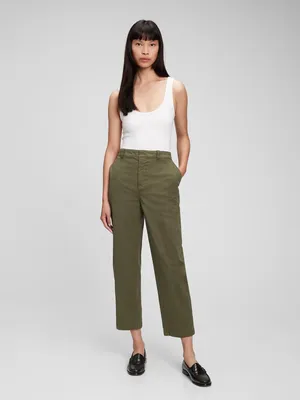 Produktbild von GAP Washwell gerade geschnittene Khakihose 10TALL