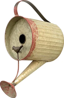 Image de DanDiBo Mangeoire pour oiseaux à suspendre Arrosoir en métal décoratif résistant aux intempéries 501138 Nichoir 40 cm Mangeoire pour oiseaux Shabby Arrosoir en métal Balcon