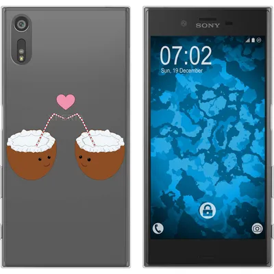 Produktbild von PhoneNatic Case kompatibel mit Sony Xperia XZs Silikon-Hülle Sommer Coconuts M3